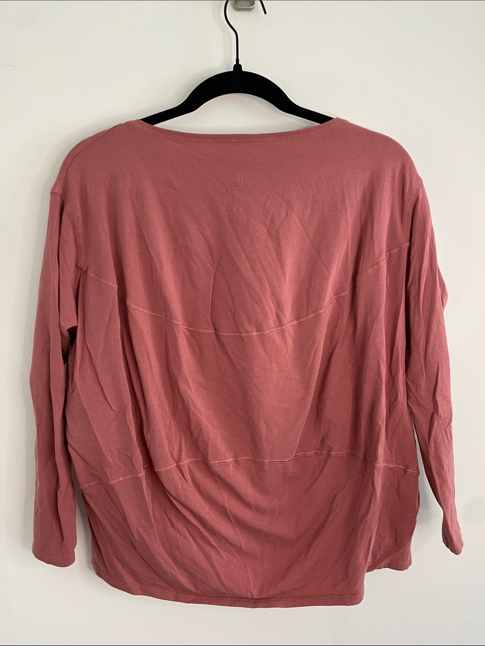 Lululemon Back In Action Long Sleeve Soft Pink Size Small